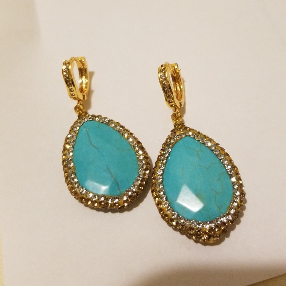 Sold* Turquise earing - Picture 4 of 4